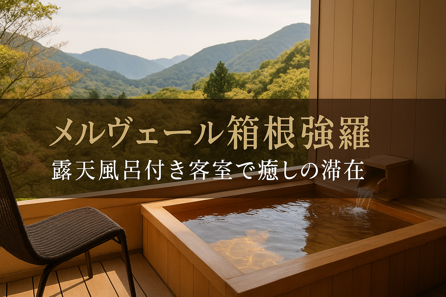 【箱根・強羅温泉】露天風呂付き客室の宿『メルヴェール箱根強羅』贅沢なひと時と創作会席料理の魅力